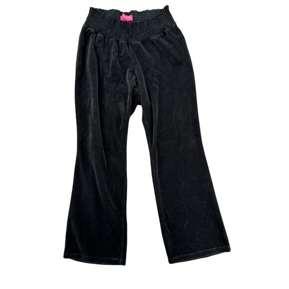 Maternity Black Velvet Maternity Pants Vintage 2000's Liz Lange Large - Picture 3 of 6